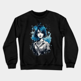 Beautyful painted anime girl Crewneck Sweatshirt